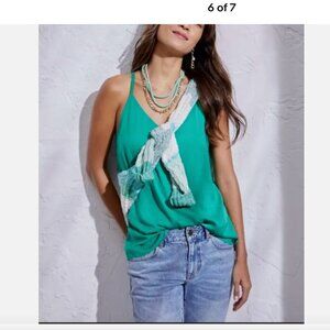 Cabi Park Racerback Cami #6111 Verdant Green tank, size Medium